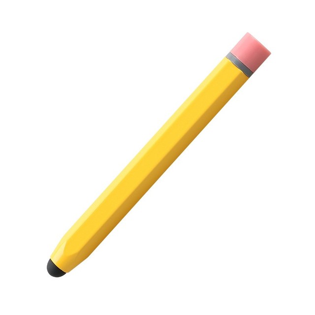 Children Cute Retro Pencil Shape Capacitive Universal Stylus Pen for iPhone Smartphone Touch Screen Tablet