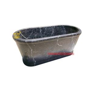 Eigentijdse Luxe Vrijstaande Marmeren Badkuip Ovaal Patroon Met Overloop Natuursteen Voor Badkamer Keuken Villa Park Gebruik - Product Image 1