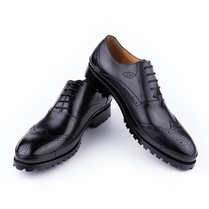 High Quality Men's Casual Dress <b>Shoes</b> New Model Engraved Oxford Style Lace-up Waterproof Breathable <b>Height</b> <b>Increasing</b> Autumn - Product Image 1