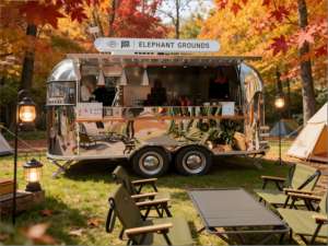 Remorque <span class=keywords><strong>pub</strong></span> mobile pour bières artisanales avec système multi-tap et station de fromages pour des assortiments d'IPA, des bretzels et des sliders de bratwurst - Product Image 1