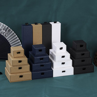 Boîtes à bijoux de luxe en gros, emballage en carton ondulé ultra-fin, fermeture éclair, revêtement UV, écologiques, recyclables, boîtes personnalisées avec logo