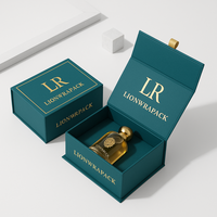Boîte cadeau de parfum LionwrapacK OEM, boîte en papier rigide de 2 mm avec fermeture magnétique, design personnalisé, pour emballage cosmétique de luxe
