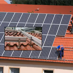 Système de montage de panneaux solaires sur toit en aluminium anodisé pour tuiles résidentielles - Product Image 6