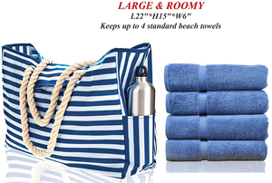 Túi Xách Thiết Kế Thương Hiệu Nổi Tiếng Túi Tote Siêu Lớn Chống Nước Với Tay Cầm Dây Cotton, Ốp Điện Thoại Chống Nước Tích Hợp, Cho Nữ - Product Image 5