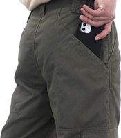 Pakaian kerja FRC 7.5OZ celana kargo kerja tahan api katun bersertifikat EN/ASTM untuk pria