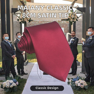 Cravatte da Uomo MAIANY Classiche 8cm in Raso con Funzione Asciugatura Rapida, Design Tinta Unita per Matrimoni, Ufficio o Occasioni Festive - Product Image 2