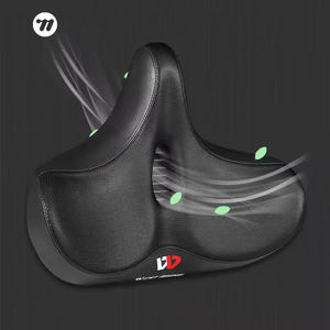 WEST BIKING-sillín de cuero para bicicleta de montaña, <span class=keywords><strong>amortiguador</strong></span>, gran oferta - Product Image 1