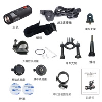 Soococo — caméra d'action 2K, appareil étanche sous-marine, noir, balle pour pistolet, vélo, casque résistant à l'eau