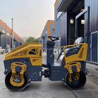 Petite Compacteuse à Rouleaux - Rouleau Compacteur Premium pour Chantiers de Construction et Aménagement Paysager