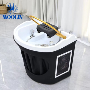 MOOLIN Bac de lavage japonais à circulation d'eau avec raccordement pour spa capillaire, idéal pour salon de coiffure et usage quotidien en coiffure - Product Image 4