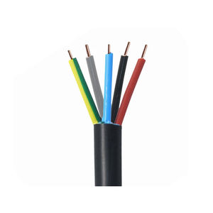 Câbles d'alimentation en cuivre isolés en PVC plat haute performance pour les systèmes de contrôle des bâtiments industriels, tension et diamètre personnalisables - Product Image 1