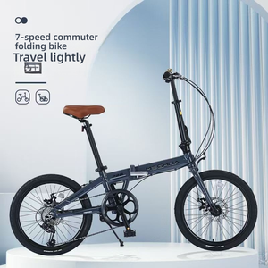 Bicicleta Plegable de 20 Pulgadas al por Mayor, 7 Velocidades, Aleación de Aluminio, Ligera, para Desplazamientos Diarios, en Venta - Product Image 1