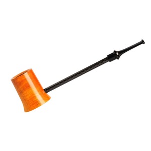Muxiang Tobacco Pipe Straight Type Carbon Fiber Stem Lightweight Smoking Pipe For Men - Product Image 5