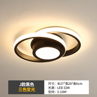 Plafonniers LED modernes créatifs avec base carrée en fer et couvercle en acrylique, indice de protection IP33, garantie de 2 ans, pour salon, chambre à coucher, couloir