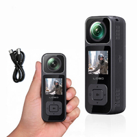 Caméra d'action étanche Goobsafe Q2 4K 2K double objectif écran tactile IPS 1,8 pouces EIS 6 axes 18650 2000mAh WiFi grand angle