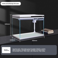 Aquarium intelligent en verre ultra-transparent avec alimentation automatique, filtration écologique et oxygénation pour salon et petite maison - All2025