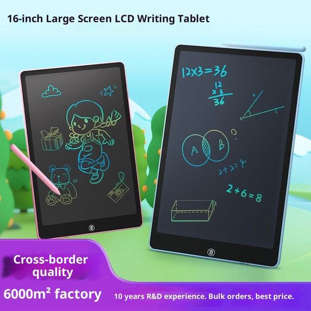 LCD Writing Tablet Drawing Board Students Magic Blackboard Reusable Drawing Board Protection Eye One Click Clear Board