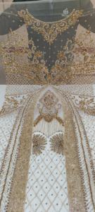 Fourniture en gros de panneaux avant et arrière brodés à la main de la meilleure qualité pour la confection de robes de soirée destinées à l'exportation depuis l'Inde - Product Image 6