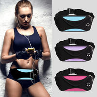 Riñonera Deportiva Impermeable de Neopreno Ultraligera Unisex con Cierre de Cremallera y Correa Ajustable para Correr, Ciclismo, Fitness y Gimnasio