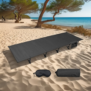 Cama de Campaña Plegable Extra Grande con Marco de Metal, Cama Individual Portátil para Senderismo, Viajes, Uso en Hospitales al Aire Libre, Fb03 - Product Image 4