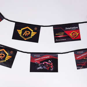 Bendera Iklan Persegi Panjang dengan Tali, Logo Kustom, Warna-warni, Populer, Mudah Dipasang untuk Penggunaan Komersial - Product Image 1