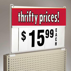 Hookei Fruit Vegetable Display Advertising Supermarket Plastic Price Sign Free-standing Board - Product Image 1