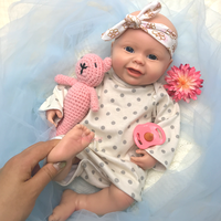Poupée Reborn en Silicone Souriant avec Sucette, Lavable, Corps Souple, Décoration DIY, Jouet Interactif pour Tout-Petits