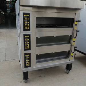 Four à gaz automatique à douze plaques à trois couches de grande capacité pour une économie d'énergie efficace, essentiel pour les usines de snacks de boulangerie - Product Image 2