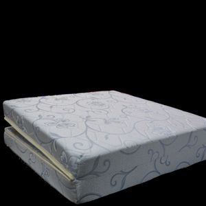 Surmatelas bébé de rangement peu encombrant 10cm Couvre-matelas matelassé pliable-Double pli épais et confortable - Product Image 2