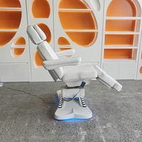 Multifunktionale Salonmöbel 4-Motoren Elektrische Gesichtsmassageliege Moderne Verstellbare Rotierende Kosmetik-Spa-Schönheitsliege