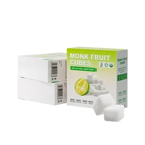 Organic Blend Monk Fruit Erythritol Luo Han Guo 0 Calories Sugar Cube