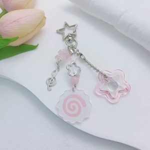 Handmade Creative kim loại Keychain bánh cá với Bead CCD Polaroid Mặt dây chuyền UV in trên vật liệu hợp kim cá nhân và dễ thương - Product Image 6