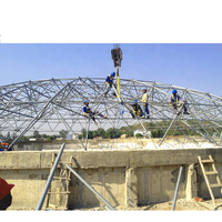 LF Prefab Spherical Space Frame Systems Estructura de acero Diseño de pasillo