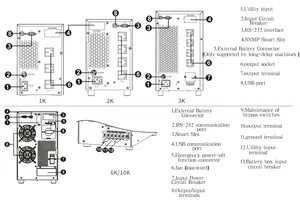 1000 VA / 800 W Computer UPS Inverter Ups Offline Ups Uninterrupted Power Supply For Home Use