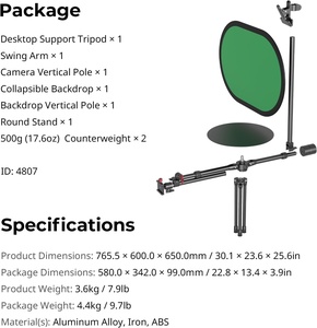 Prime Focus 12" <strong>360</strong>&deg; Photography Turntable Camera Spinner Portable Video Rotating Display Platform <strong>Photo</strong> <strong>Booth</strong> for Product - Product Image 6
