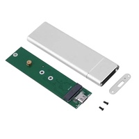 Carcasa Externa para Disco Duro SSD de Protocolo Dual NVMe + NGFF M.2 de Aluminio Más Vendida con Adaptador USB 3.0 a M.2