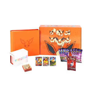 Hvatabox Coffret Cadeau Avancé Authentique Chinois Rareté <span class=keywords><strong>Pokémon</strong></span> Eevee Eau, Feu et Tonnerre Cartes <span class=keywords><strong>Vmax</strong></span> Flash et Booster <span class=keywords><strong>Box</strong></span> - Product Image 5