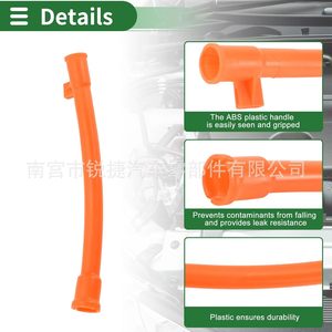 Tube de jauge d'huile moteur Audi Volkswagen avec entonnoir 06A103663C, outil en plastique orange - Product Image 1
