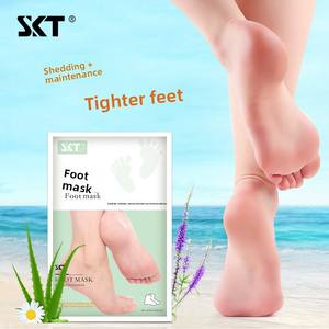 SKT Masque pour les pieds à l'aloe vera et chaussettes de <span class=keywords><strong>gommage</strong></span> liquide Produits de soin des pieds pour adultes pour les jambes et les pieds Masque pour les pieds exfoliant - Product Image 2