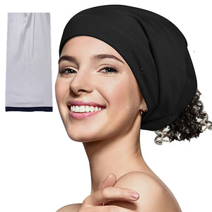 Gorro de Dormir HZM-22142 con Forro de Satén, Tubo Elástico para Trenzas, Calcetín para Cubrir Completamente el Cabello, Turbante, Gorro para Dormir - Product Image 3