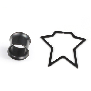 Poids d'<span class=keywords><strong>oreille</strong></span> en acier inoxydable 316L plaqué PVD Evorte, opale, plug et tunnel, pour piercing corporel unisexe - Product Image 6