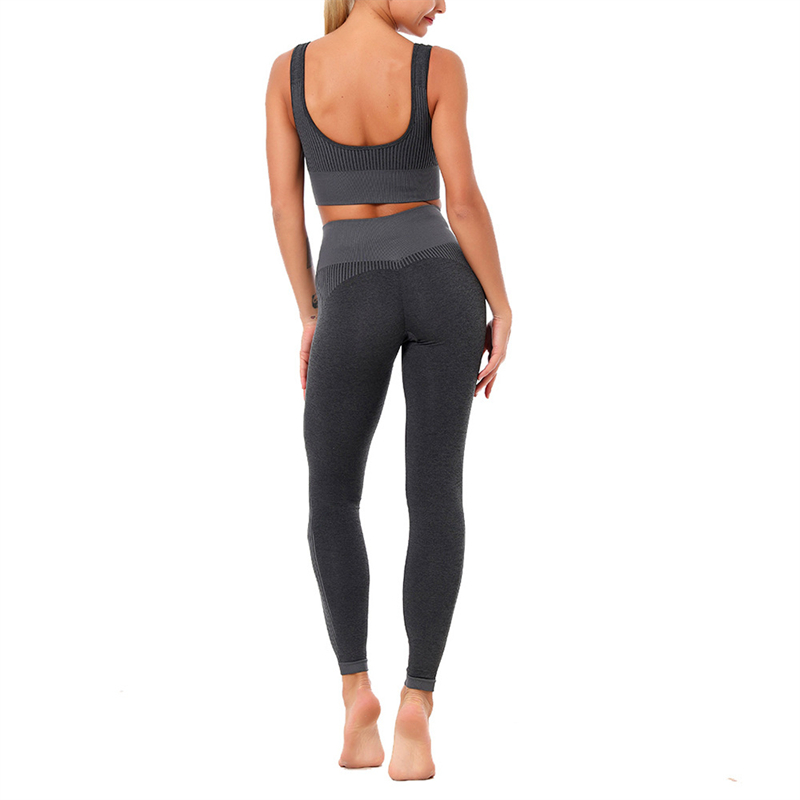 New Fashion Modern Breathable Workout Clothing Women Active Wear  Yoga Pants  BRA  4 colors comfortable