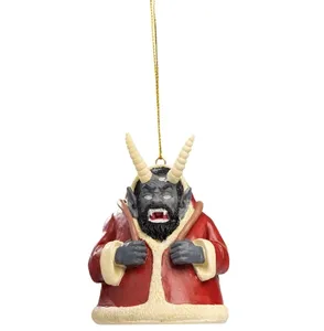 树脂2024个性化有趣Krampus圣诞老人装饰品