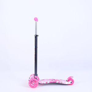 Trottinette magnétique pour enfants 3 roues, hauteur réglable, avec lumières, pour enfants de 3 à 6 ans, frein arrière à pousser - Product Image 3