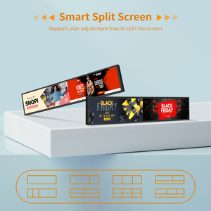Paneles transparentes de tira <span class=keywords><strong>led</strong></span>, pantalla electrónica de estante, borde de estante de 28 pulgadas, pantalla LCD, barra de tira estirada - Product Image 2