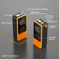 Nouveauté : Mini compresseur d'air 12V portable sans fil rechargeable, pompe à air numérique pour voiture avec moniteur de pression des pneus et arrêt automatique