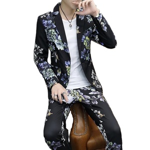 Giacca da <span class=keywords><strong>uomo</strong></span> <span class=keywords><strong>abbigliamento</strong></span> primavera autunno <span class=keywords><strong>uomo</strong></span> Casual bei pantaloni piccoli abiti sottili giovani formale singolo <span class=keywords><strong>uomo</strong></span> due pezzi set blazer - Product Image 1