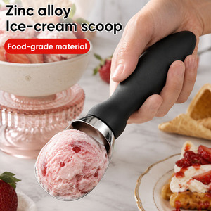 Cuchara para Helado de Aleación de Zinc con Mango Antideslizante, Cuchara Multiusos para Frutas y Albóndigas para Cocina Comercial, Hogar y Restaurante - Product Image 1