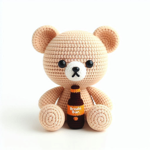 Fatto a mano uncinetto orso <span class=keywords><strong>Amigurumi</strong></span> uncinetto bambola bambino morbido orsacchiotto animale giocattolo per i bambini - Product Image 2