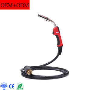 Antorcha de Soldadura <span class=keywords><strong>MIG</strong></span> Tipo <span class=keywords><strong>BINZEL</strong></span> 36KD de 4M, Antorcha de Soldadura Refrigerada por Aire con Conector Europeo MB36KD 014.0144 - Product Image 1